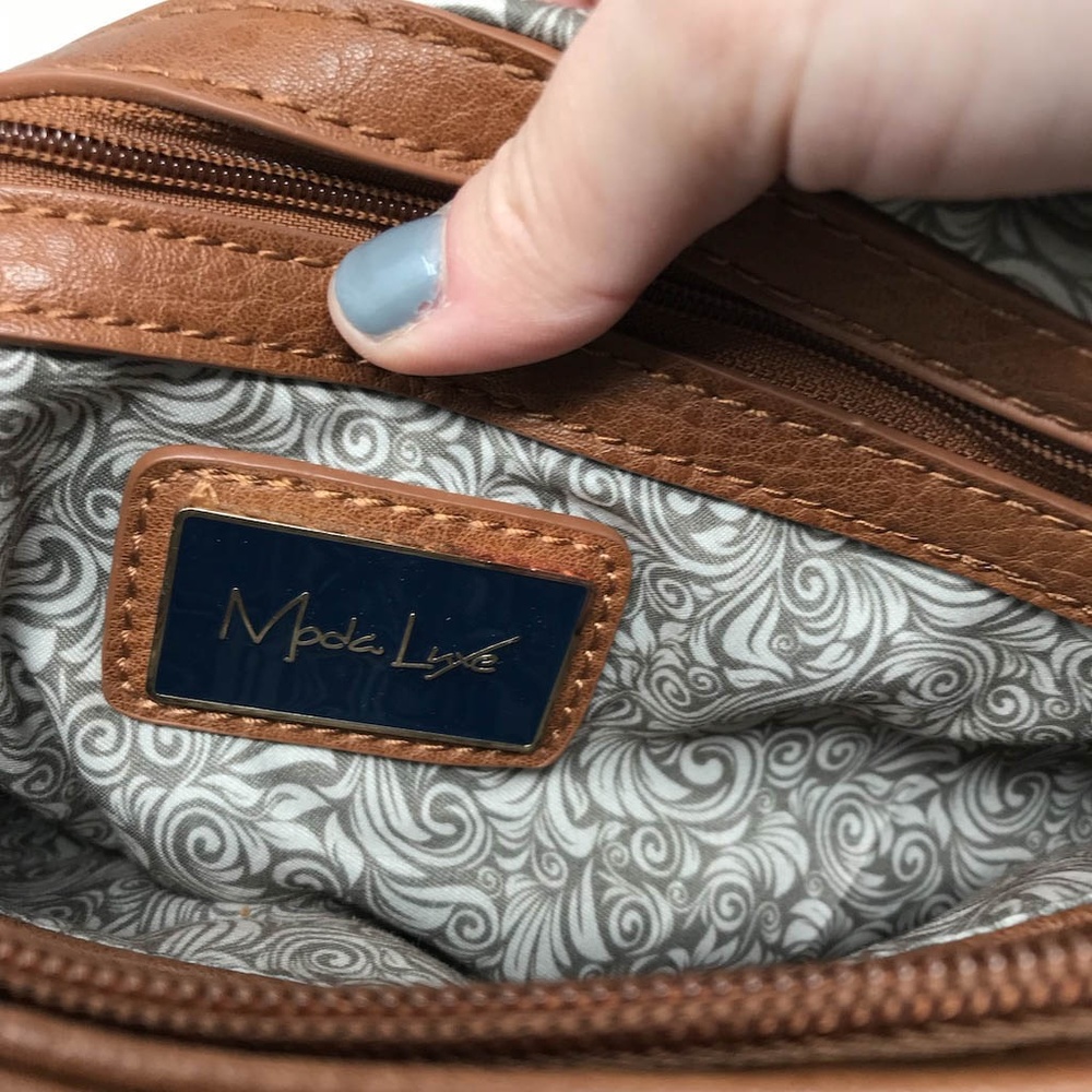 Moda Luxe Brown Crossbody Shoulder Bag - Picture 8 of 8